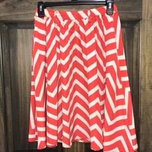 Super flowy chevron skirt